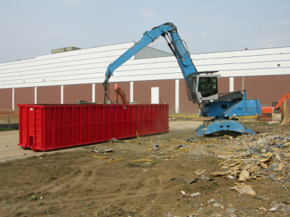 Scrap Steel Loading with Magnet